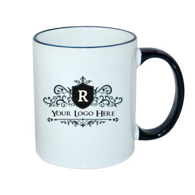Promotional Black Handle Mug 11oz