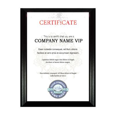 Promotional Black Edge Plaque 7x9