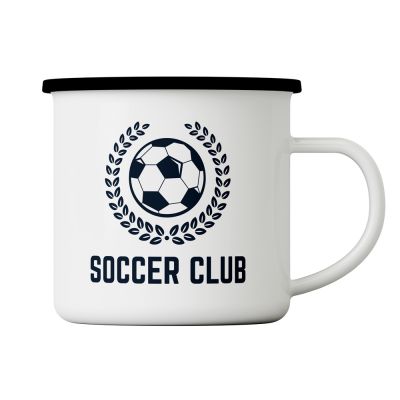 Everyday 12oz Colored Edge Camp-Style Enamel Mug - Image 3