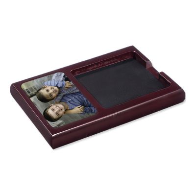 Everyday Mahogany Wood Sticky Note Holder - Image 2