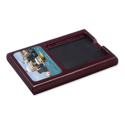 Everyday Mahogany Wood Sticky Note Holder - Image 3