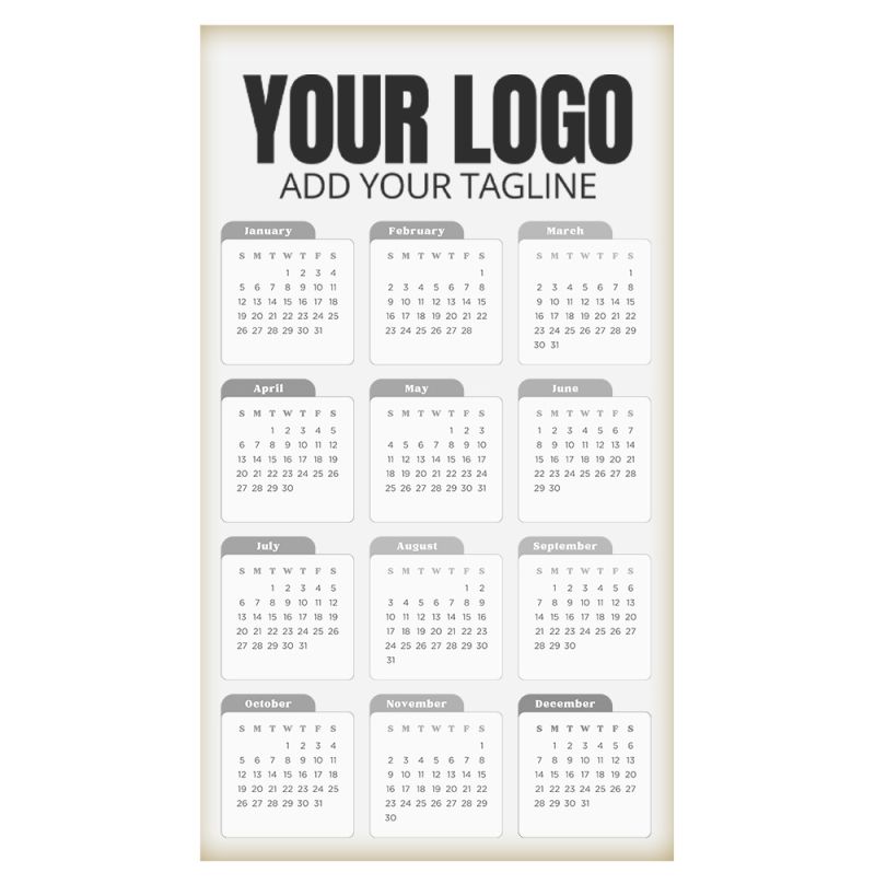 Promotional Calendar Magnet Rectangular
