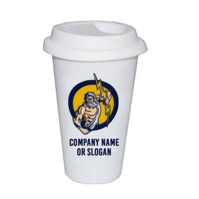 Promotional Ceramic Tumbler White 11oz