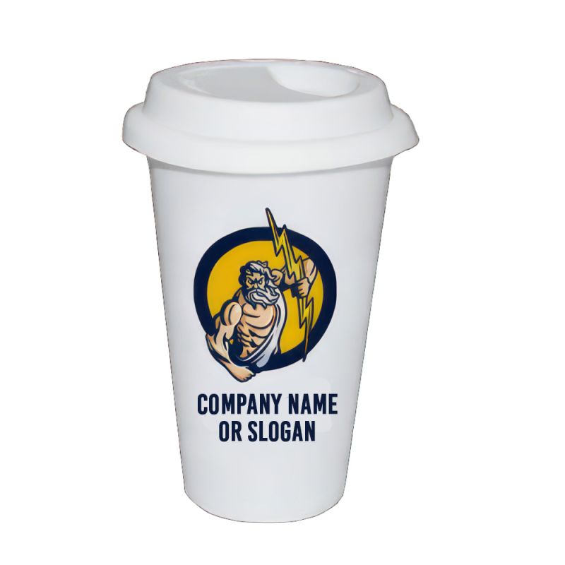 Promotional Ceramic Tumbler White 11oz