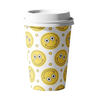 Personal 11oz White Ceramic Tumbler with Lid - Image 3