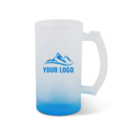 Promotional 16oz Frosted Mug Blue