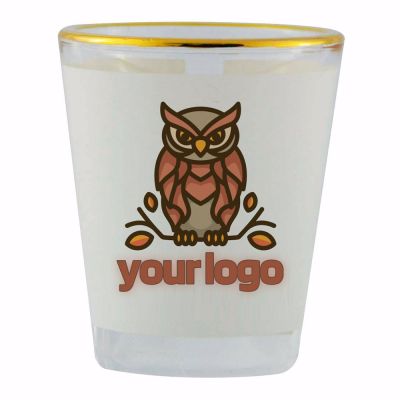 Promotional Gold Rim Shot Glass 1.5oz