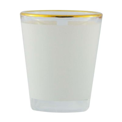 Personal  1.5oz Gold Rim Shot Glass