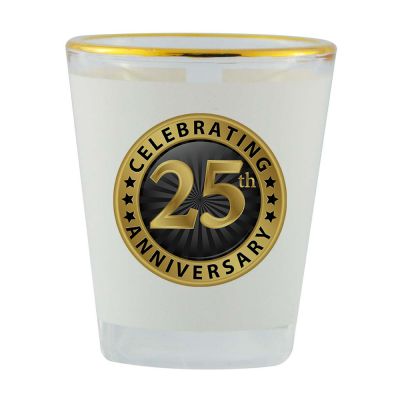 Personal  1.5oz Gold Rim Shot Glass - Image 2