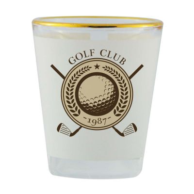 Personal  1.5oz Gold Rim Shot Glass - Image 3