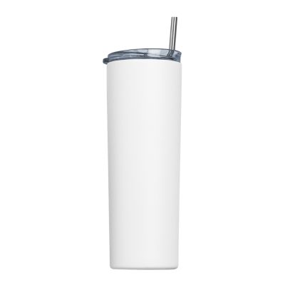 Skinny Straight 20oz Stainless Steel Everyday Tumbler with Straw & Lid