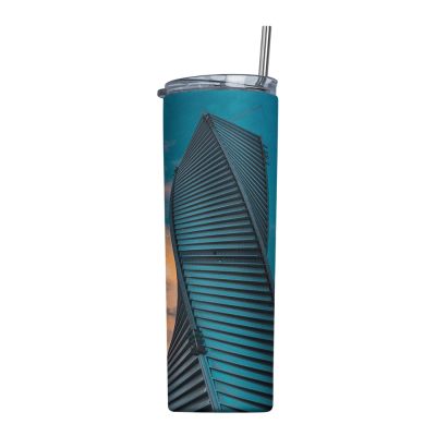 Skinny Straight 20oz Stainless Steel Everyday Tumbler with Straw & Lid - Image 3