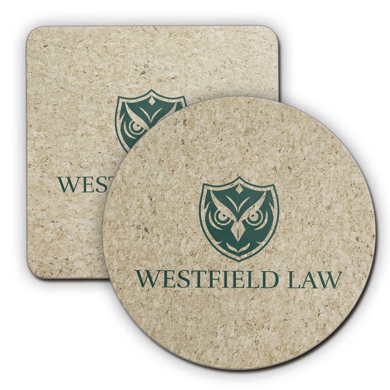 Promotional Textured Coasters Hardboard Round or Square