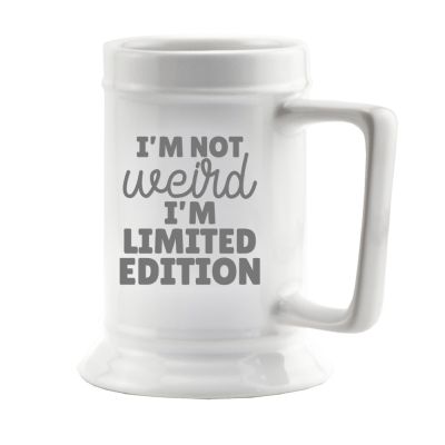 Everyday White Ceramic Stein - Image 3