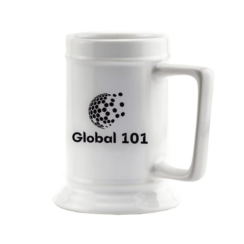 Ceramic Stein Promotional Ceramic Stein white 16oz