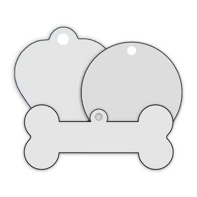 Multi-Shaped Aluminum Pet ID Tags